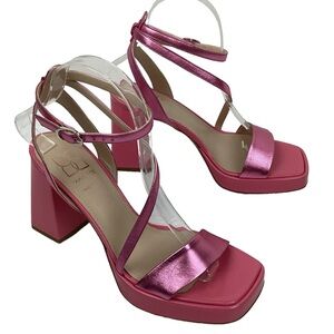 MAVETTE Italian Slingback Block Heel Sandals